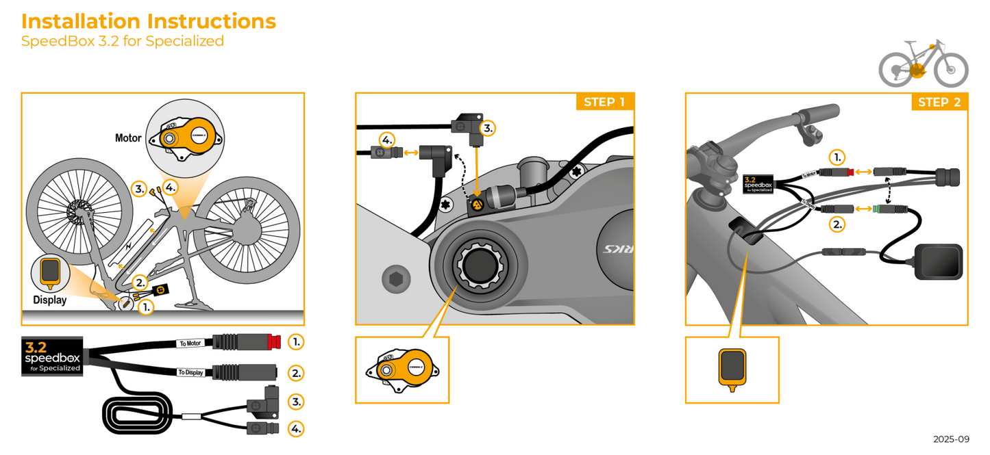 Speedbox 3.2 Specialized Levo Gen4 installation step illustration
