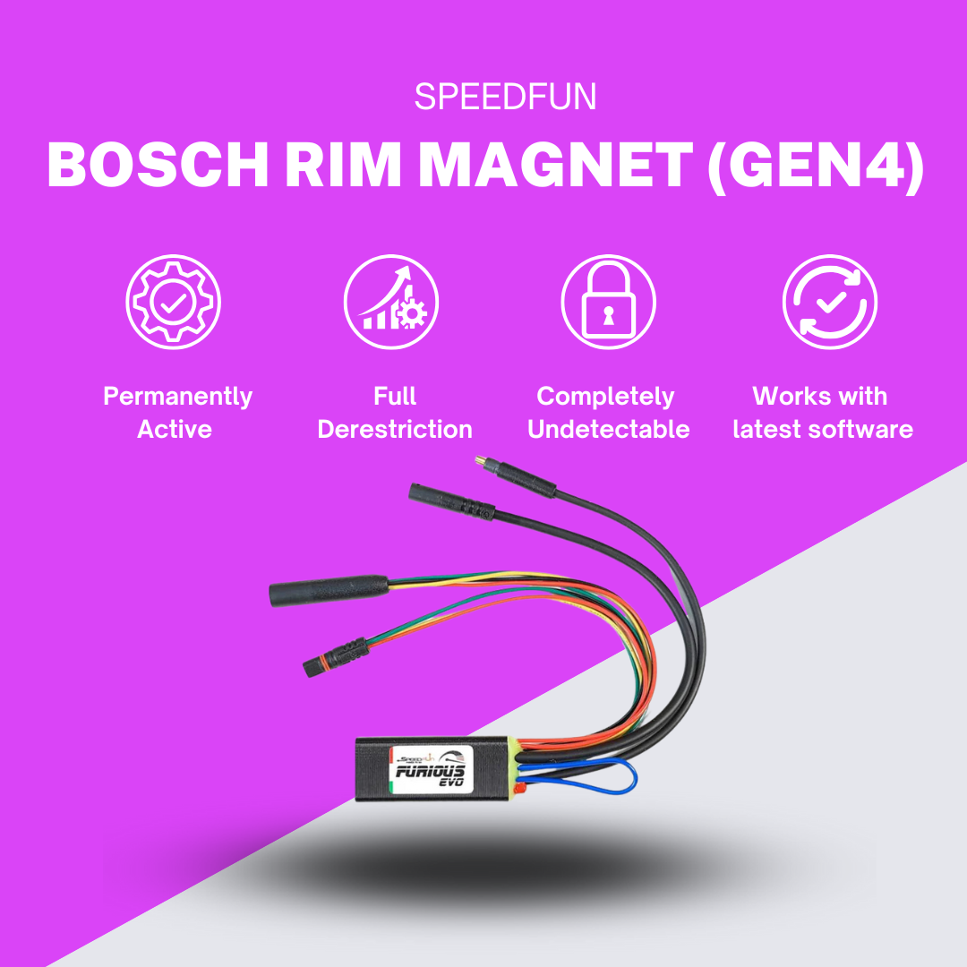 SpeedFun Furious eBike Tuning Kit for Bosch Rim Magnet Performance Line CX - Gen4