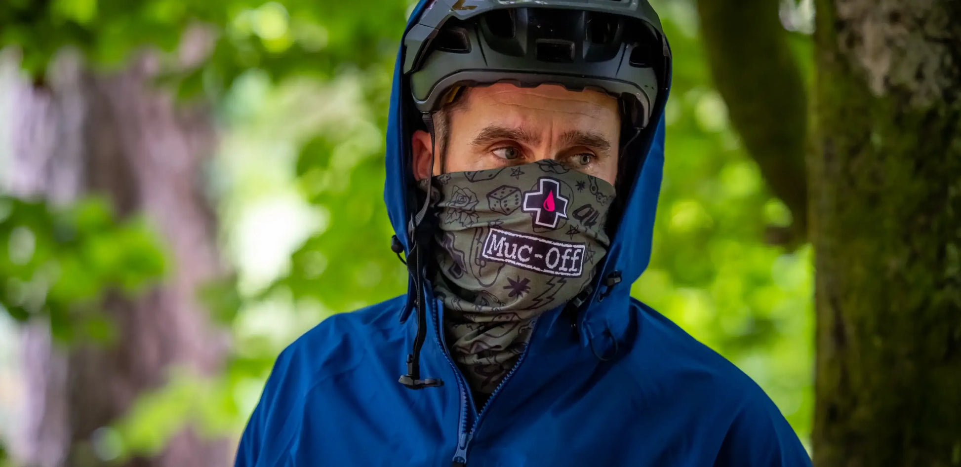 Muc Off Winter Neck Gaiter - Punk Green 2