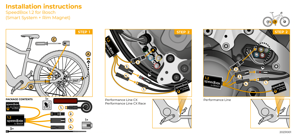 Speedbox 1.2 Tuning Kit for Bosch Smart System + Rim Magnet