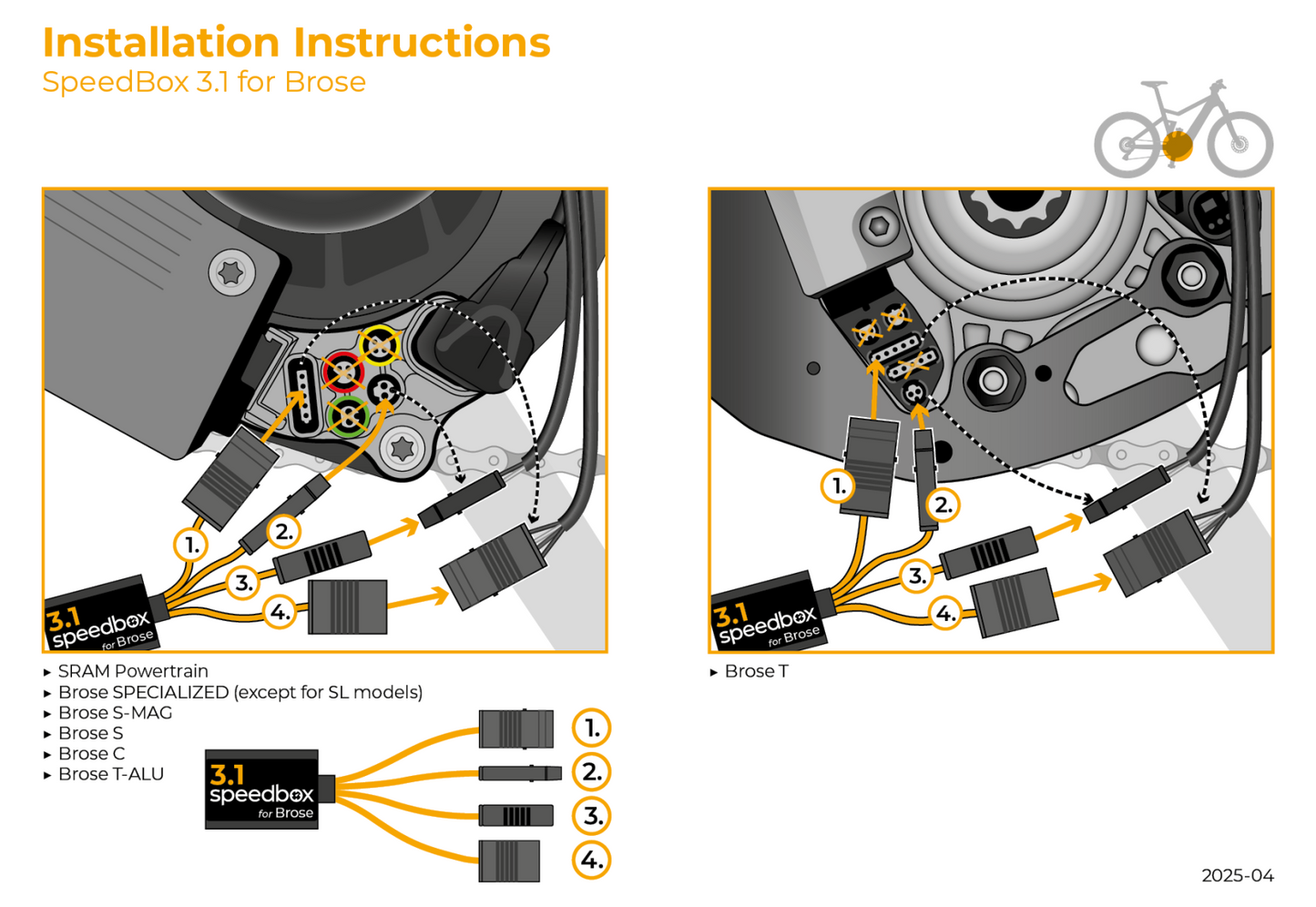 Speedbox 3.1 for Brose Specialized/SRAM eBike Tuning Kit