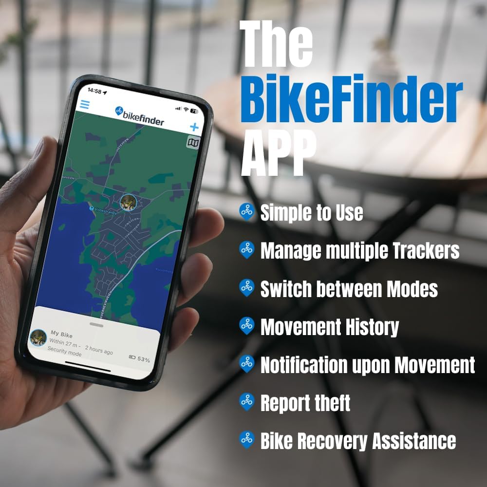 BikeFinder - Advanced GPS Bike Tracker | Suitable for all eBikes