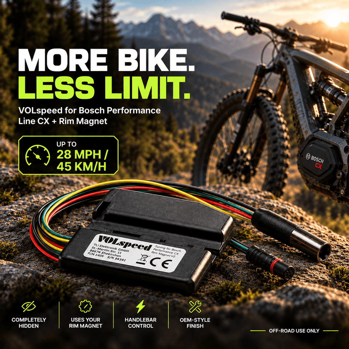 VOLspeed V4 Tuning Chip voor Bosch eBikes