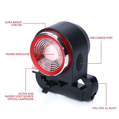Smart LED Tail Light with Anti-Theft Alarm - Suitable for all eBikes