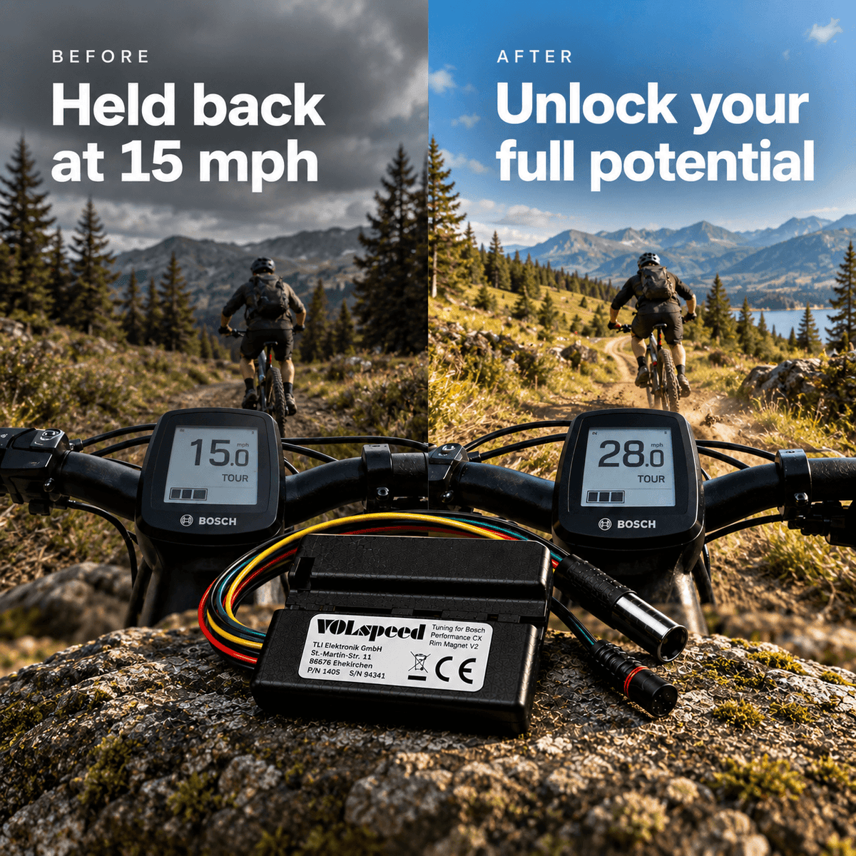 VOLspeed V4 Tuning Chip voor Bosch eBikes