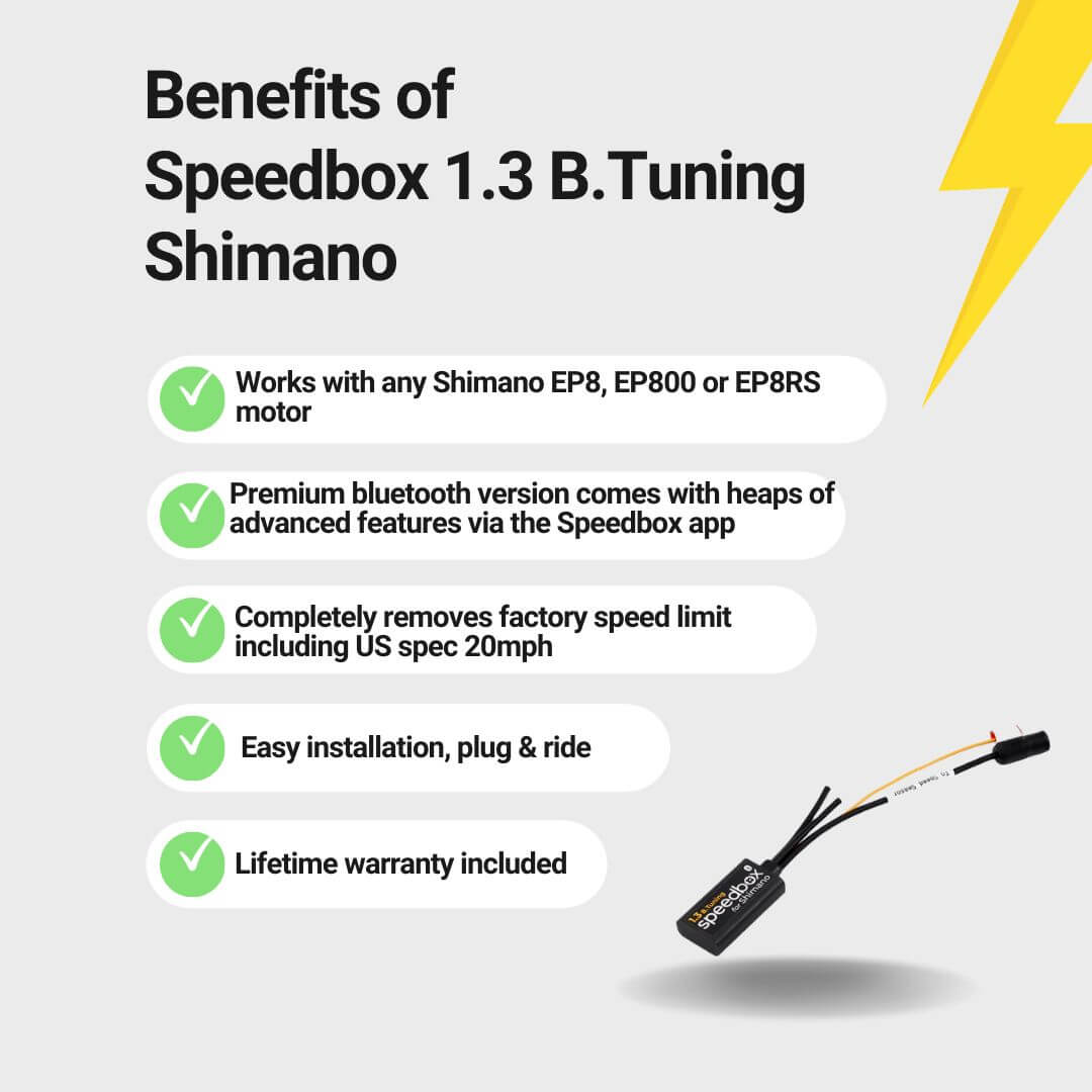 Speedbox 1.3 B. Tuning Chip for Shimano EP8 ebikes | Bluetooth Version - 9