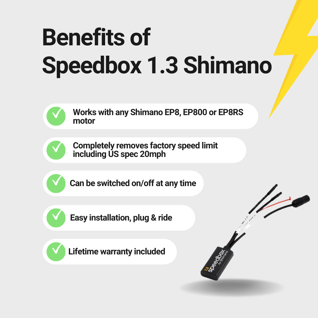 Speedbox 1.3 Tuning Chip voor Shimano EP8 ebikes