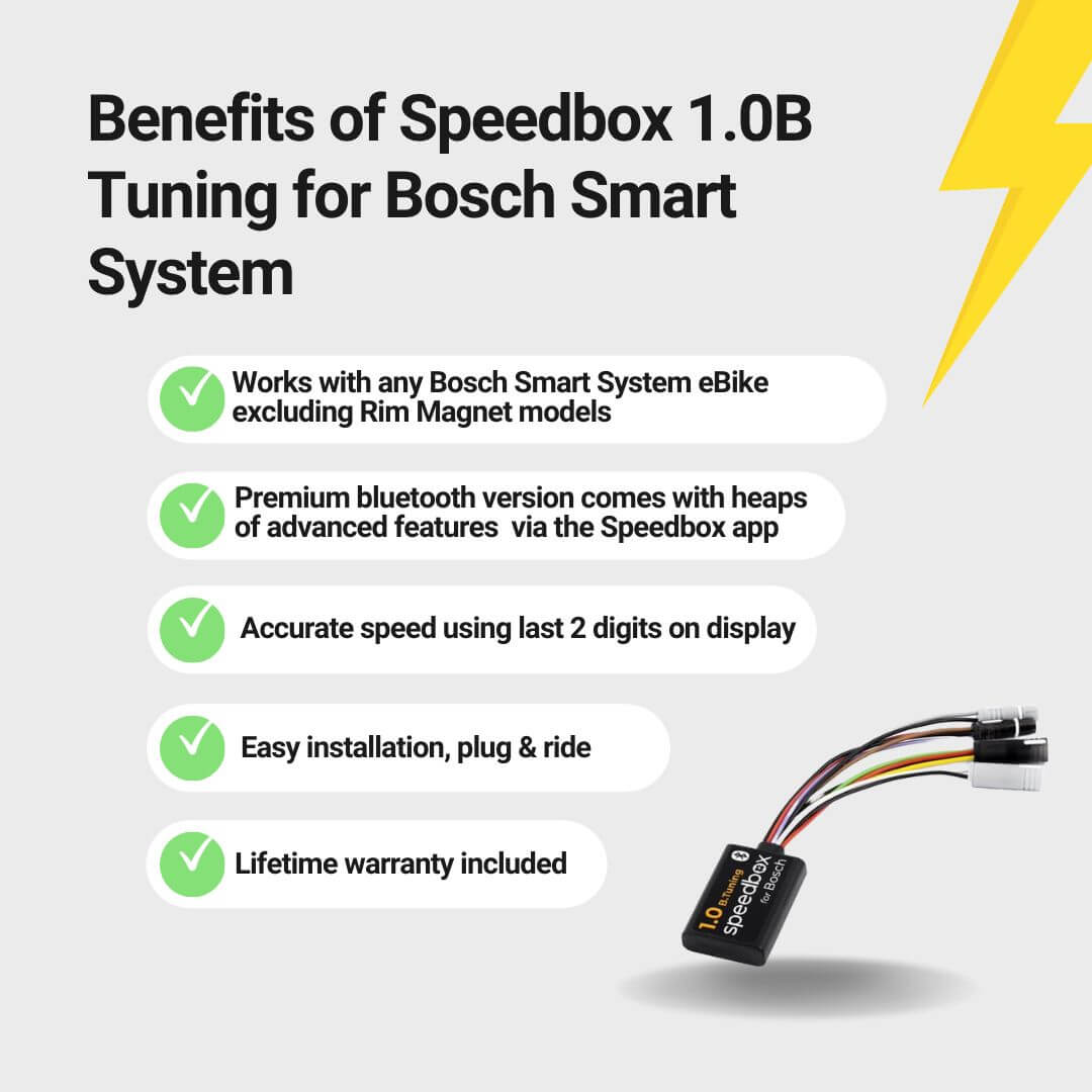 Speedbox 1.0 B. Tuning Chip for Bosch Smart System eBikes | Premium Bluetooth Version - 2