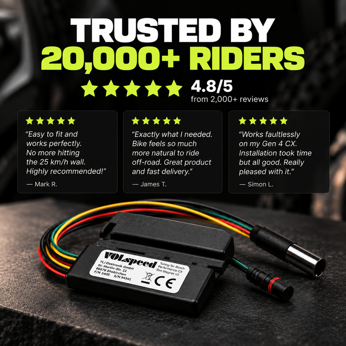 VOLspeed V4 Tuning Chip voor Bosch eBikes