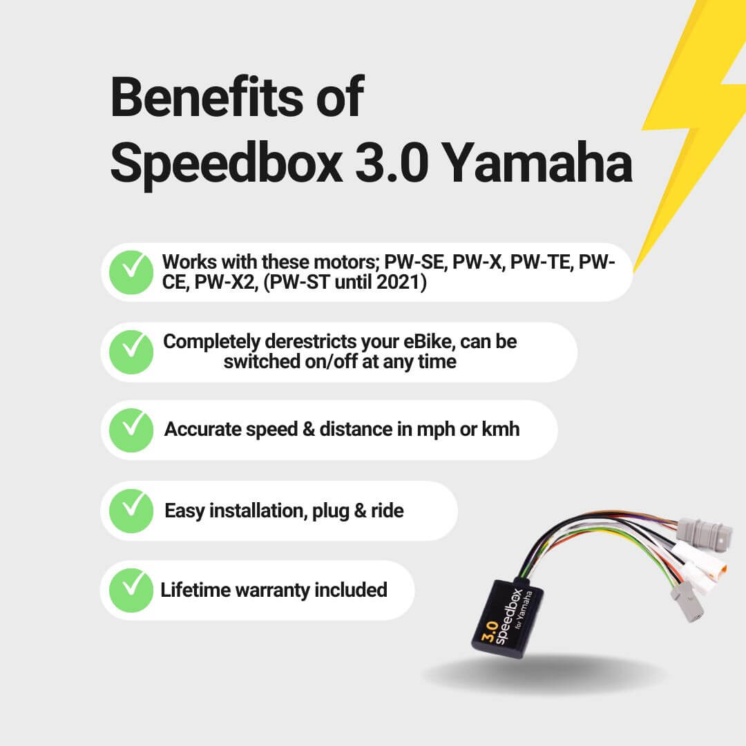 Speedbox 3.0 Tuning Chip for Yamaha eBikes | PW-SE, PW-X, PW-TE, PWX2, PW-ST - 3