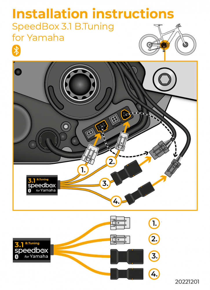 Speedbox 3.1 B.Tuning for Yamaha PW-X3 / PW-S2 eBike 4