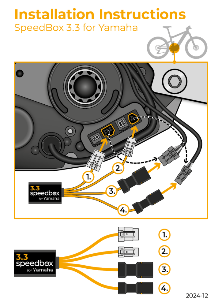 Speedbox 3.3 for Yamaha PW-X3 / PW-S2 eBike Tuning Kit -4