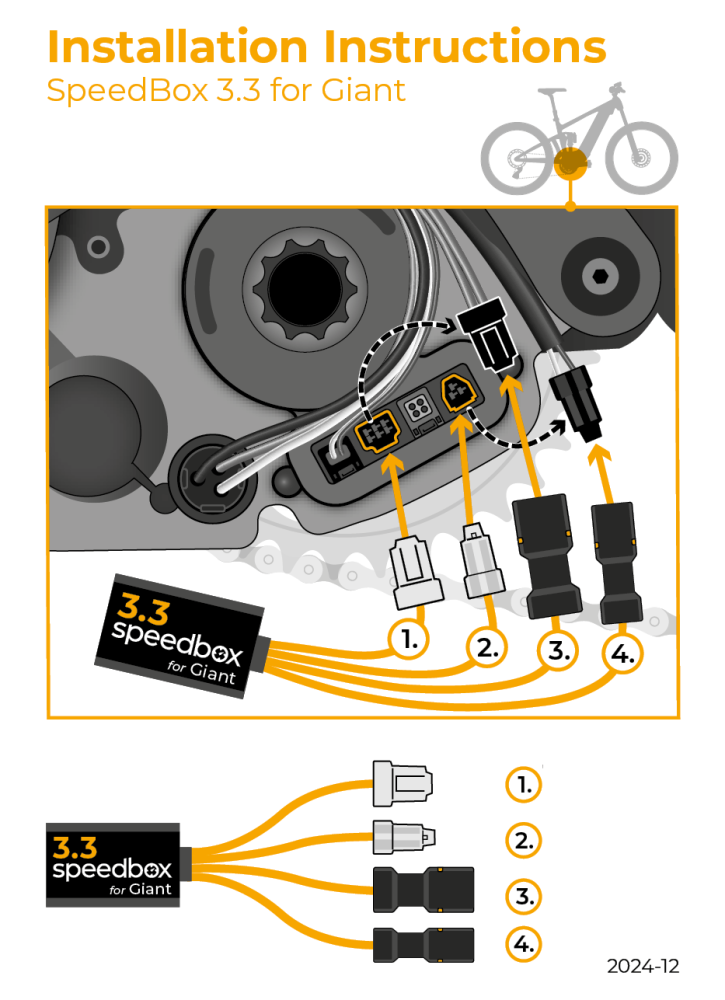 Speedbox 3.3 Tuning Kit for Giant Syncdrive Pro2 & Sport2 eBikes