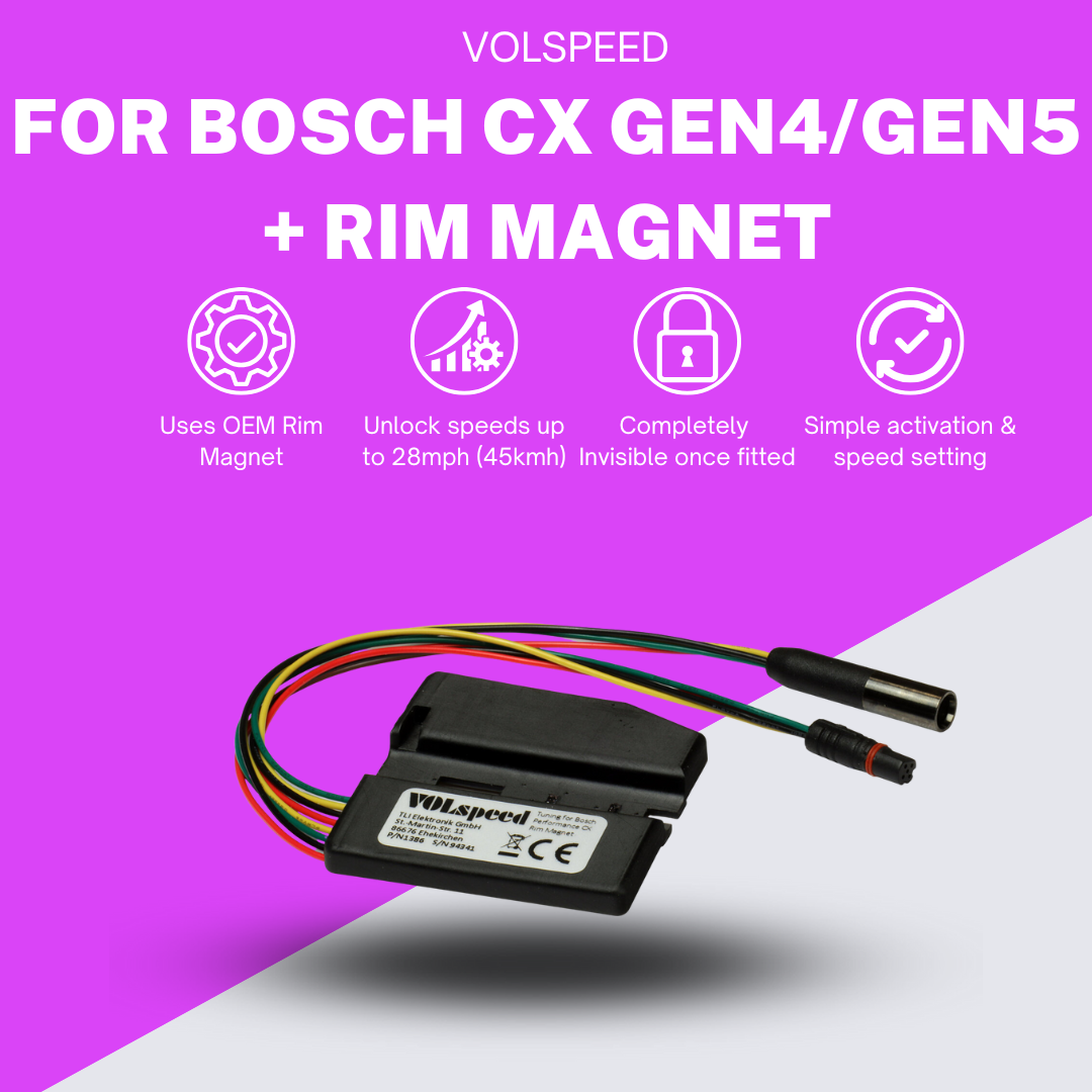 VOLspeed eBike Tuning Kit for Bosch Performance Line CX Rim Magnet Gen4/Gen5 (Preorder Ships 15th August)