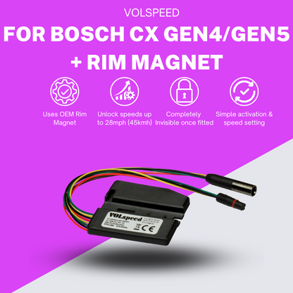 VOLspeed eBike Tuning Kit for Bosch Performance Line CX Rim Magnet Gen4/Gen5 (Preorder Ships 15th August)
